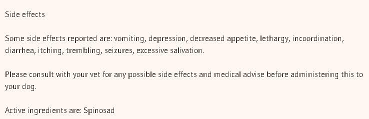 side effects spinosad